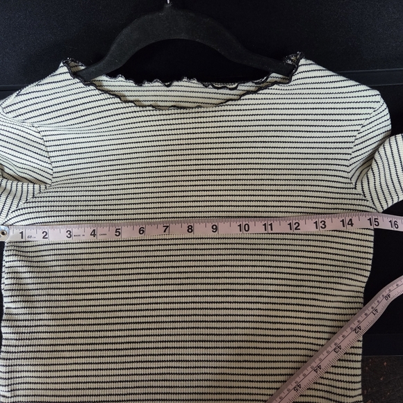 Dazy Striped Top Size Medium 90s - Picture 7 of 7